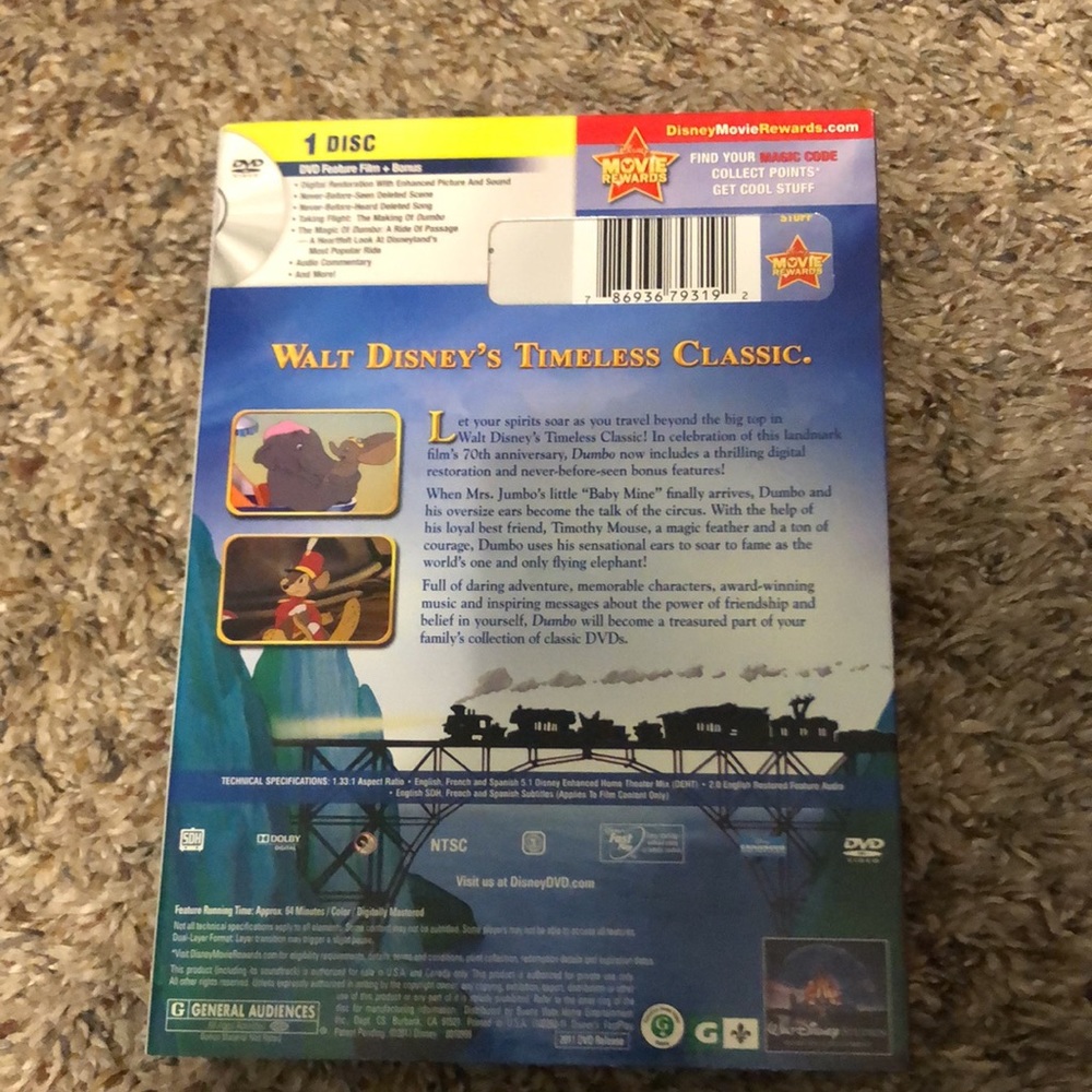 Dumbo DVD - Picture 2 of 3